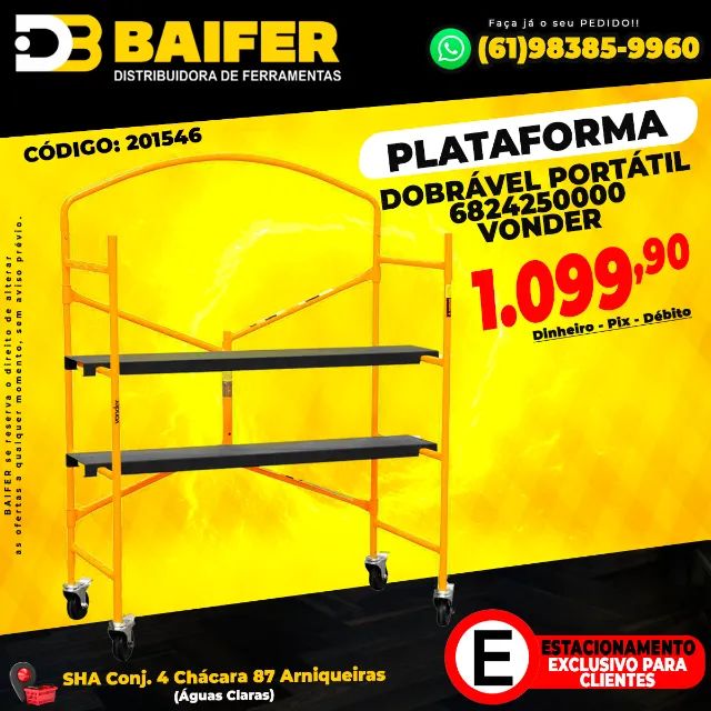 Plataforma Dobrável Portátil 6824250000 Vonder