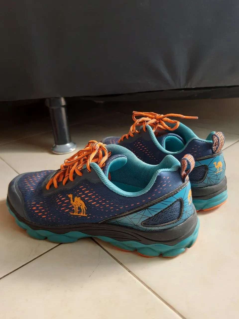 Tênis Camel Masculino Azul com Laranja