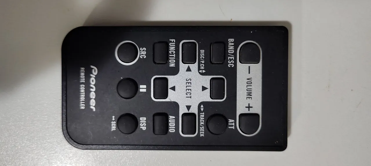 Controle remoto Pioneer para som automotivo