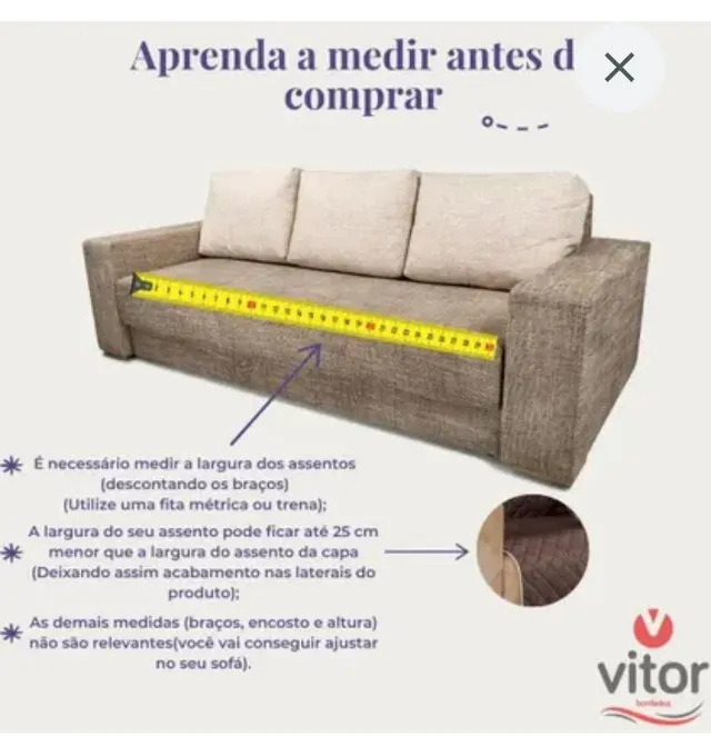 Protetor de Sofá Dupla Face Impermeável 2 Lugares Tabaco/Caqui - 7002