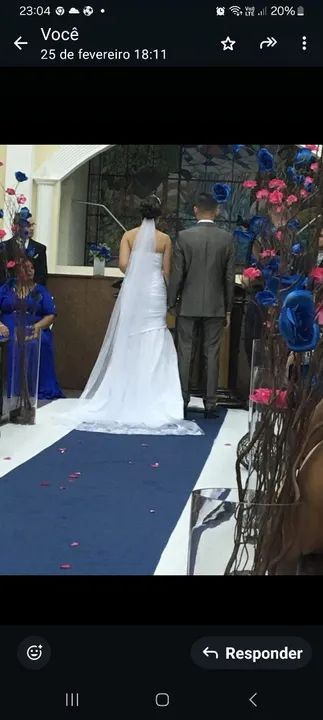 Vestido de Noiva modelo Sereia, 38