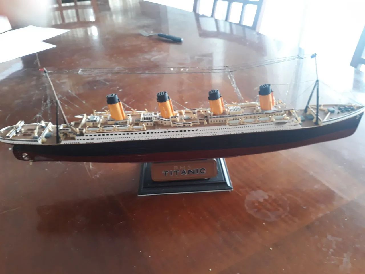 RMS Titanic da Revell escala 1:570 montado e pintado. - Foto 5