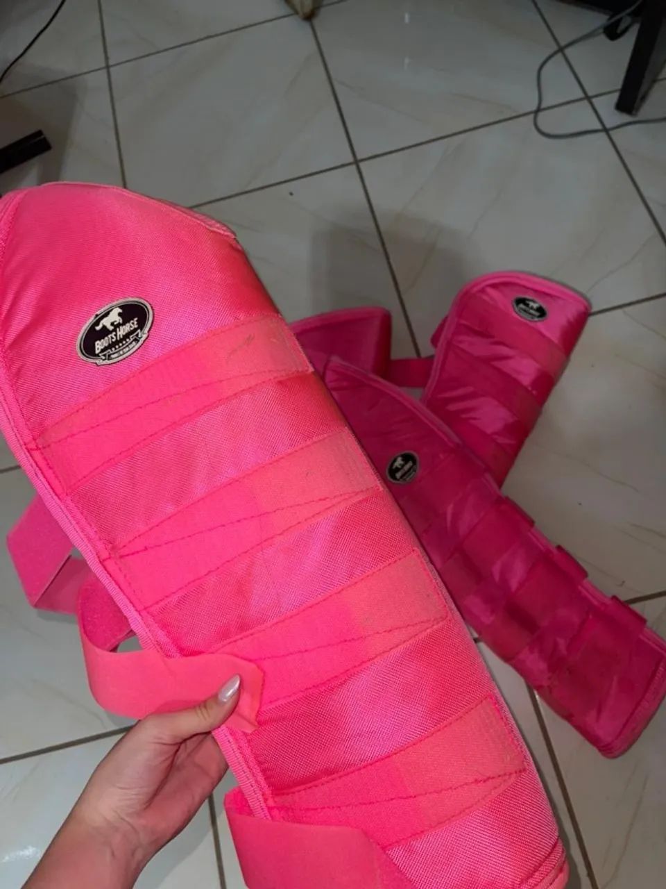 Protetor de Viagem Longo Boots Horse - ROSA - Foto 6