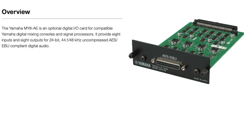 Placa de audio my8-ae