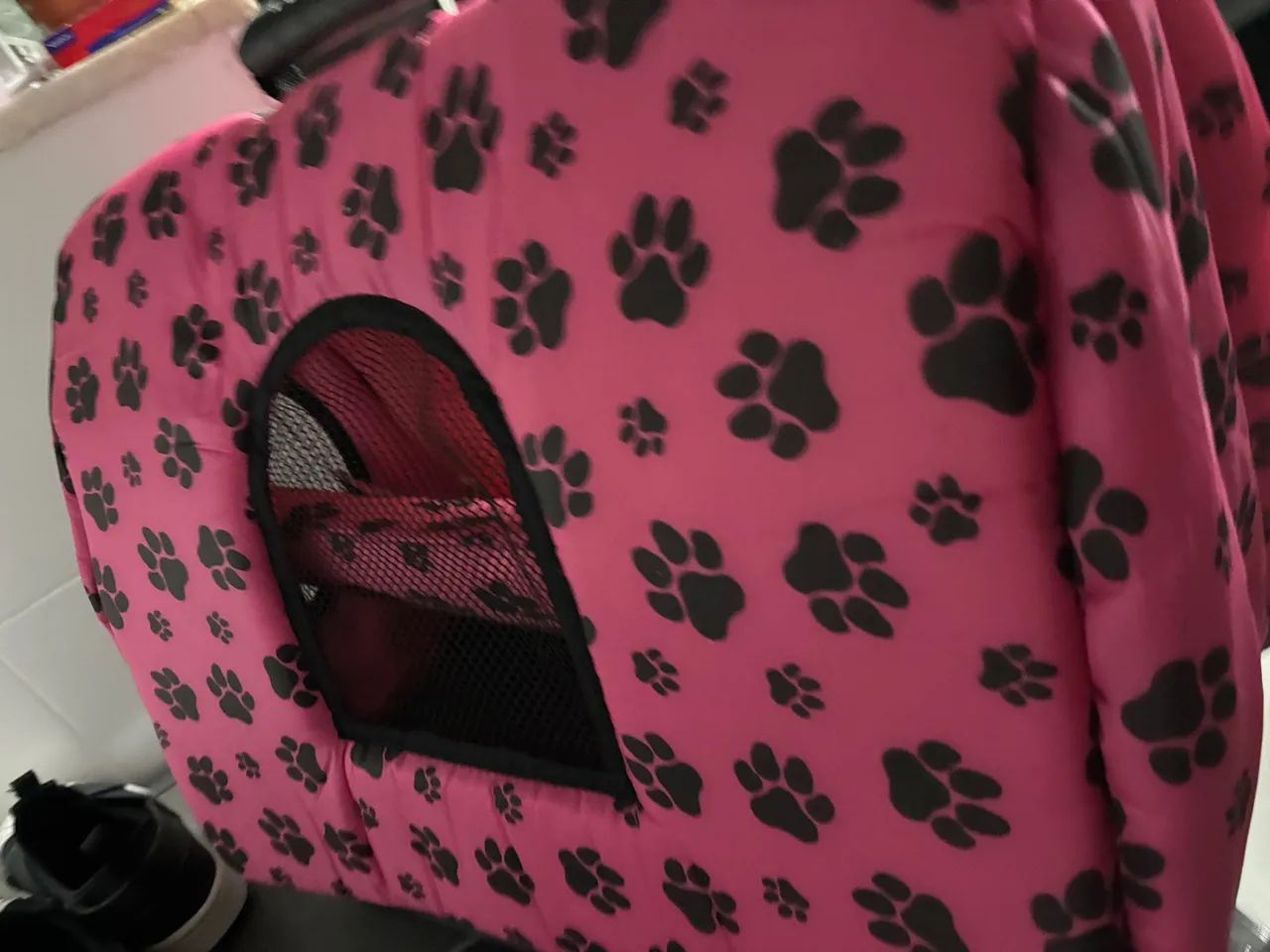 Transporte para Pet - Rosa com Patinhas TG - Foto 6