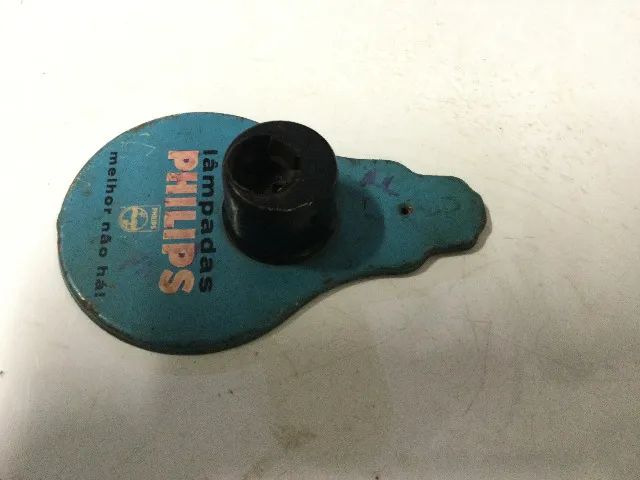 placa ferro testador de lampada antigo - Foto 3