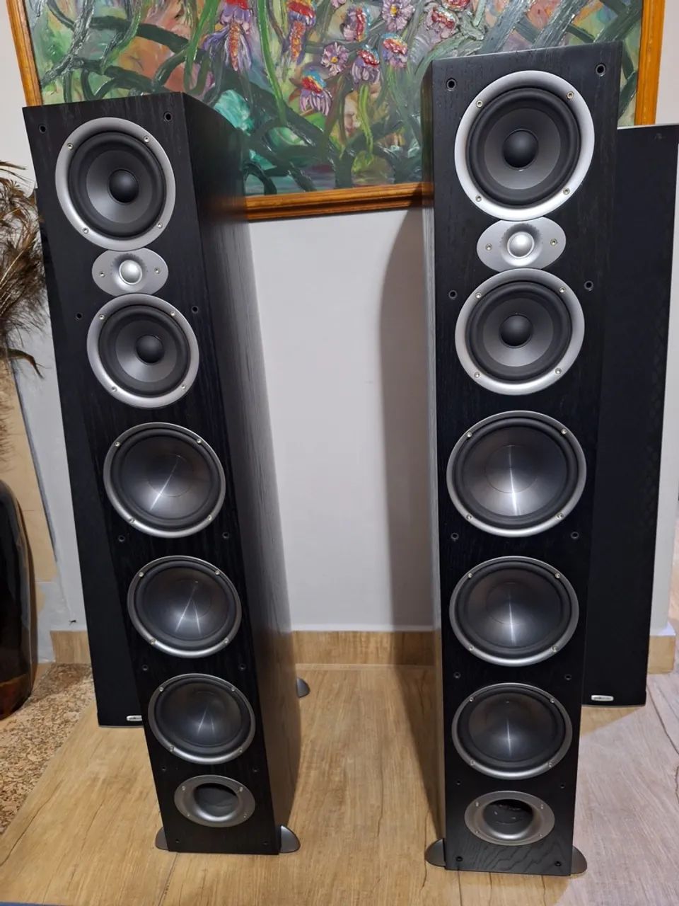 CAIXAS TORRES POLKAUDIO RTI A9 - 500W cada - TOP DE LINHA