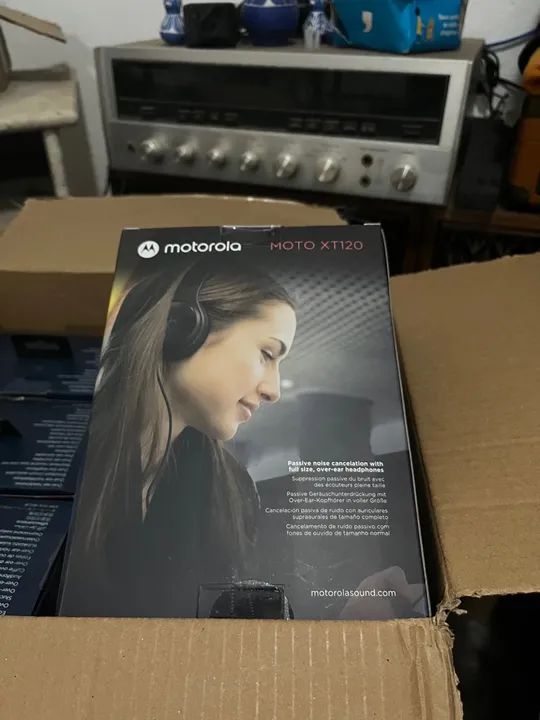 Fone de ouvido moto xt120 motorola headfone com fio - Foto 5