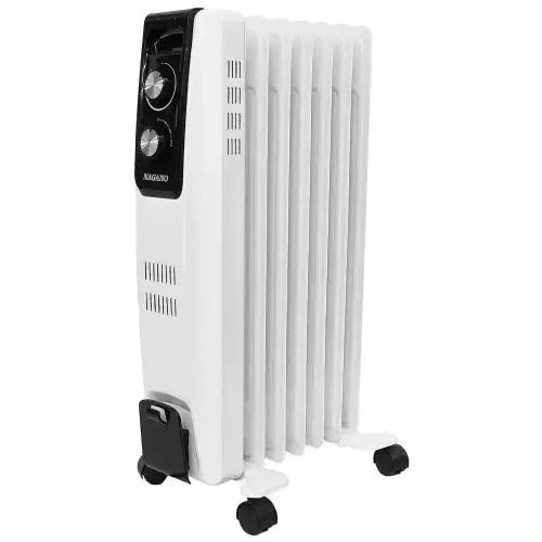 Aquecedor Elétrico a Óleo Portátil 1500w Silencioso 110V Branco - Foto 2