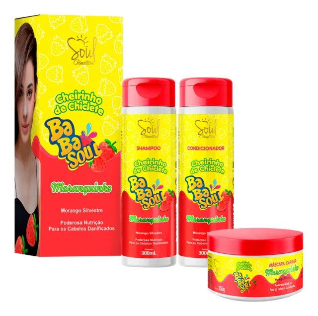 KIT CAPILAR BABASOUL MORANGUINHO64319604210690121