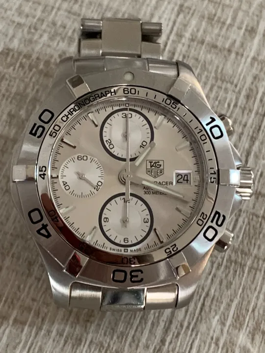 relogio tag heuer aquarecer 300 calibre 16 automático safira cronógrafo
