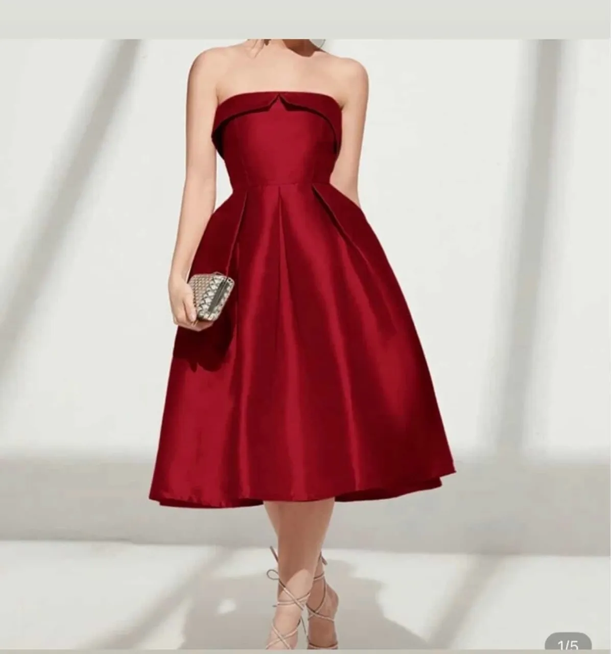 Vestido Vermelho Tubinho Elegante