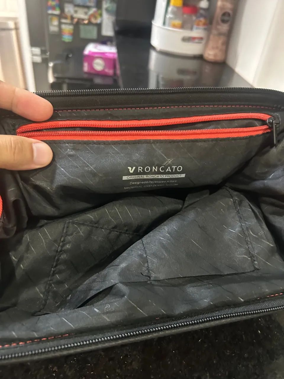 Necessaire Masculina Vermelha Roncatto - Foto 3