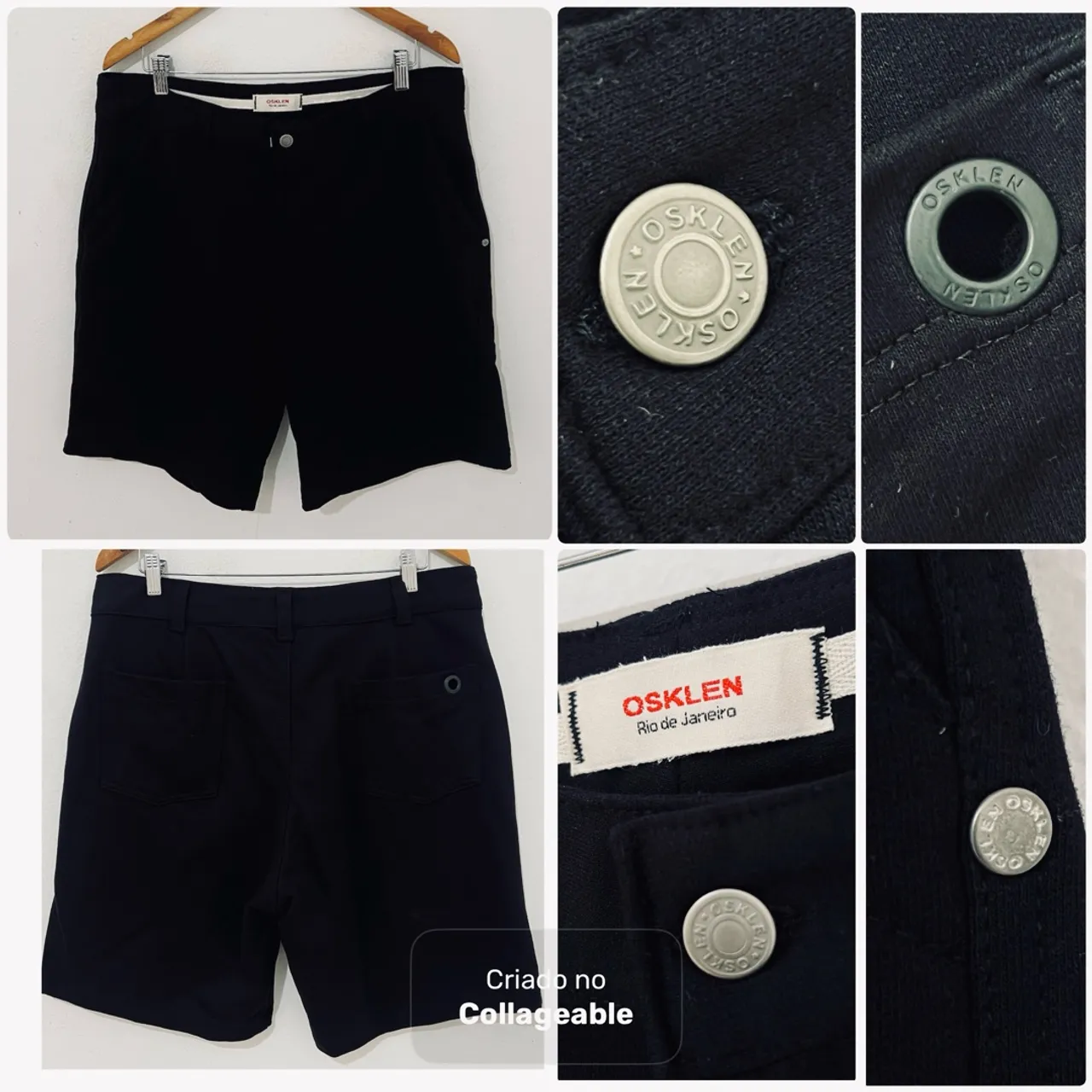 Bermuda Osklen original moletom 40/42/44/46 novas