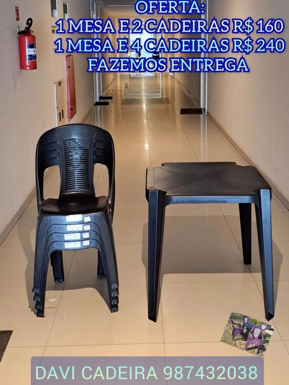 MESA A VENDA, COM CADEIRA S7E.D K.D8D S7W. ENTREGO HOJE 
