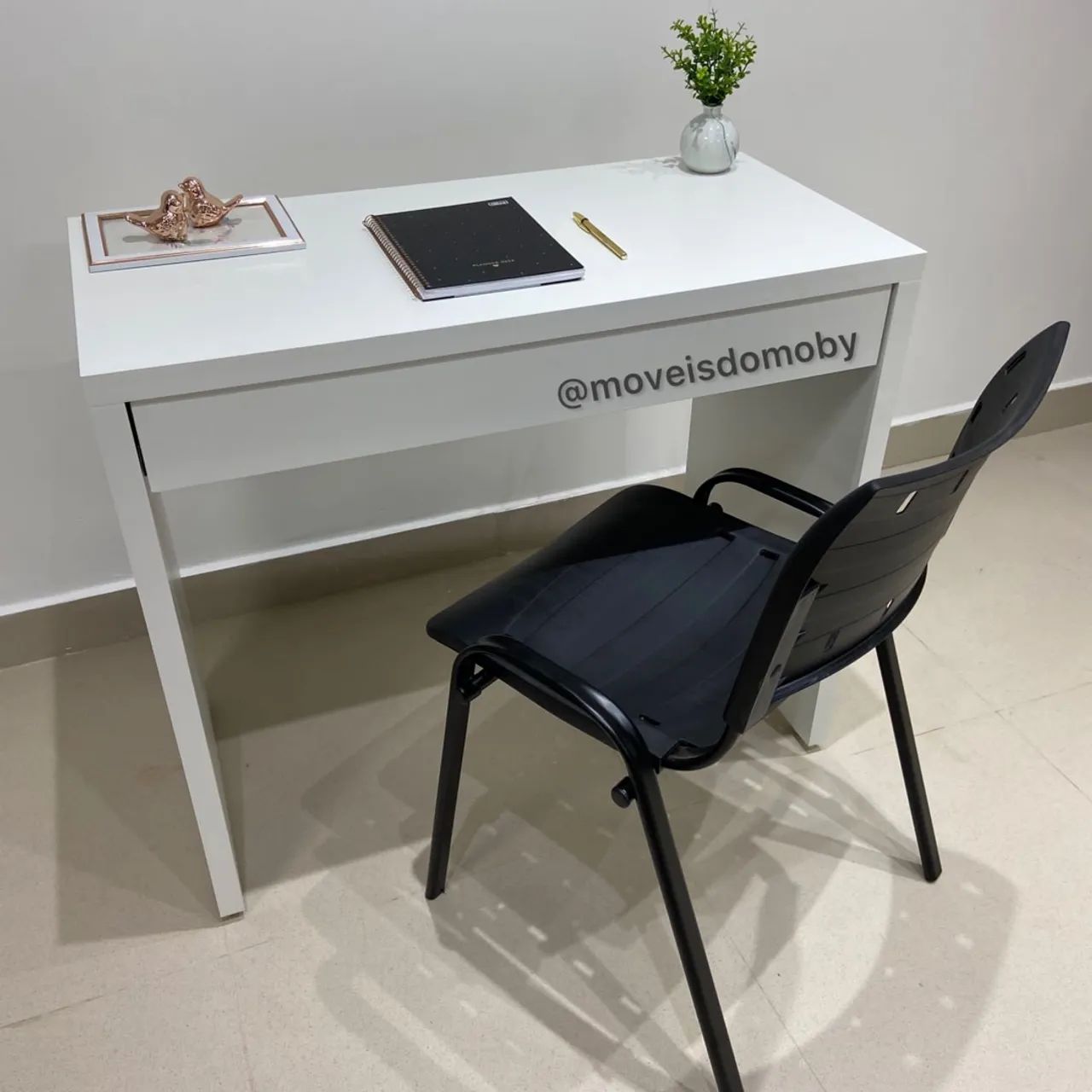 Mesa escrivaninha com gaveta mdf reforçado 30mm NOVA  - Foto 2