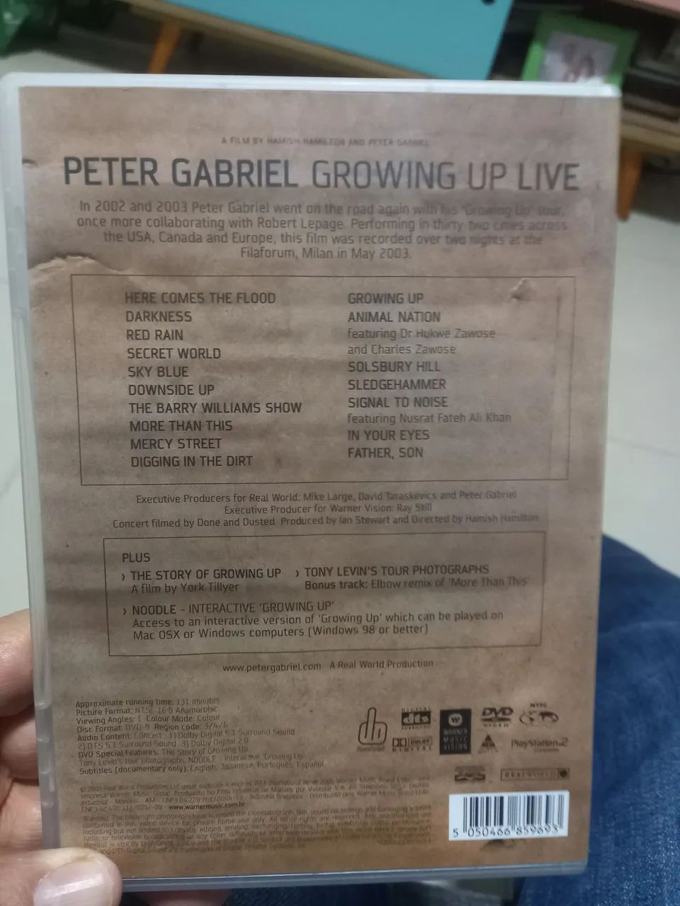 DVD Peter Gabriel - Growing Up Live - Foto 2