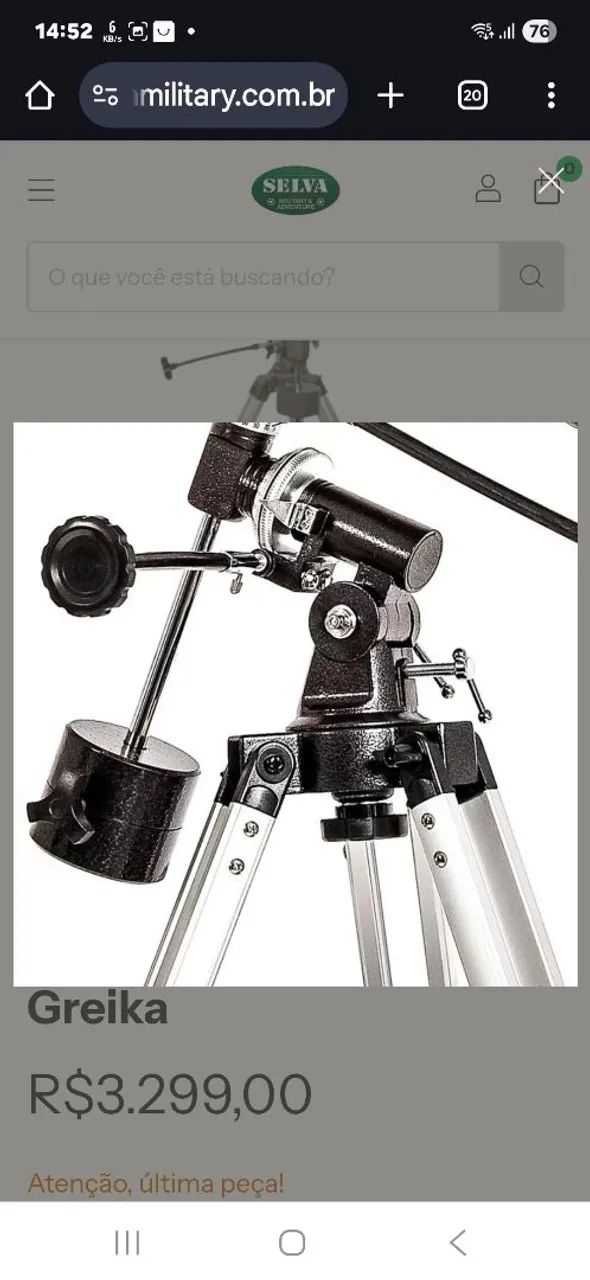 greika Telescópio Newtoniano Equatorial 1000X114mm com Tripé e Acessórios - Foto 3