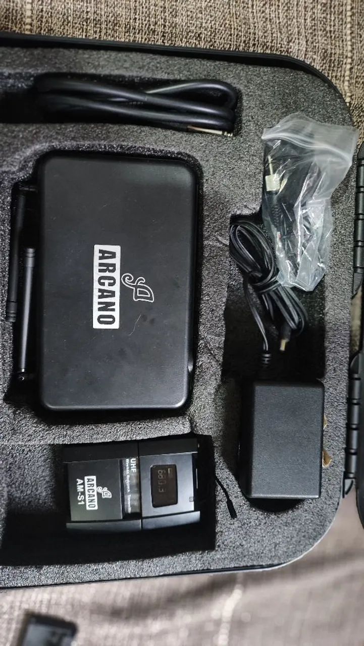 Transmissor Headset + Microfone Headset + Pilhas e carregador Duracell  - Foto 2