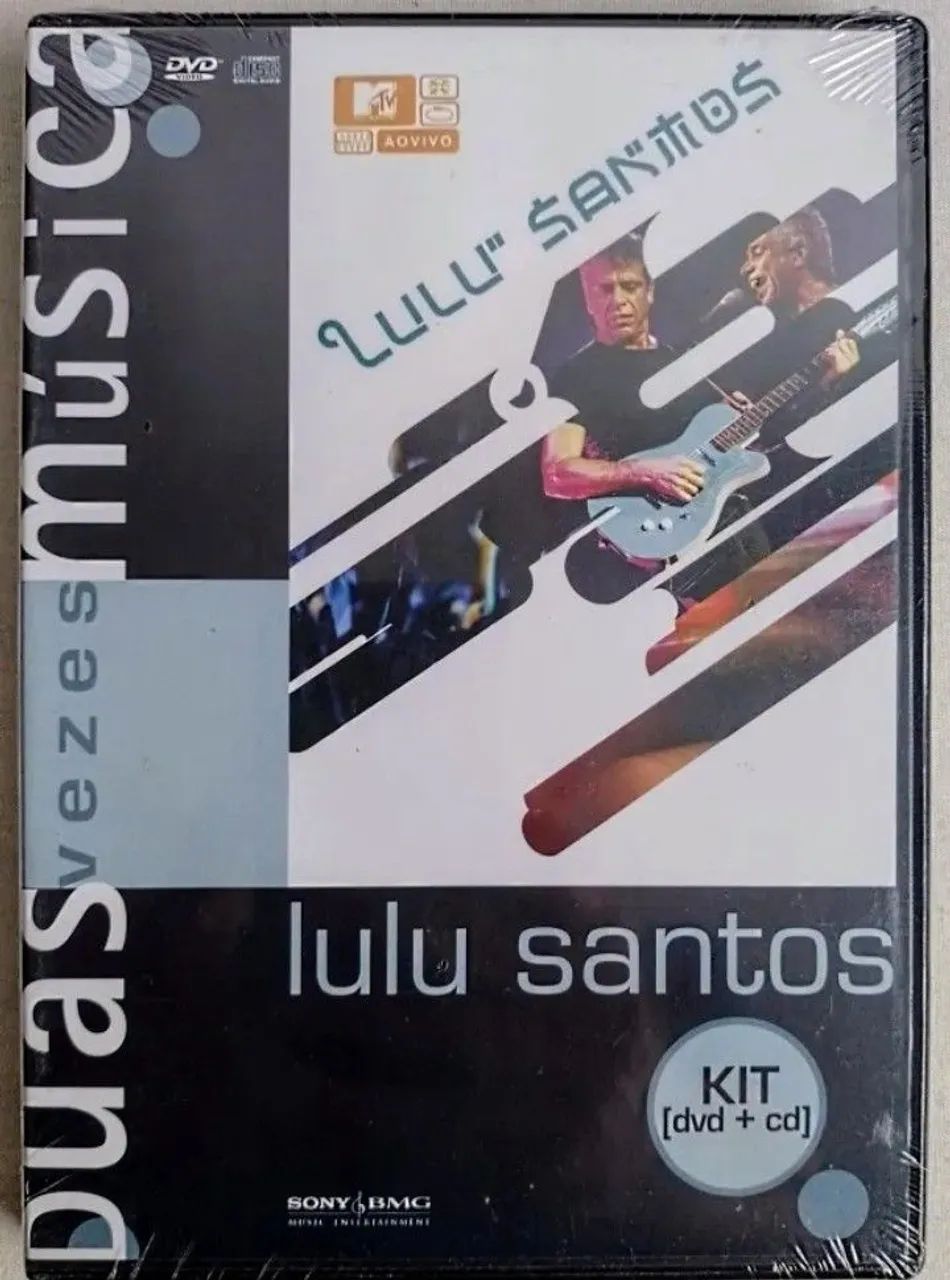  CD e dvd Lulu Santos. 