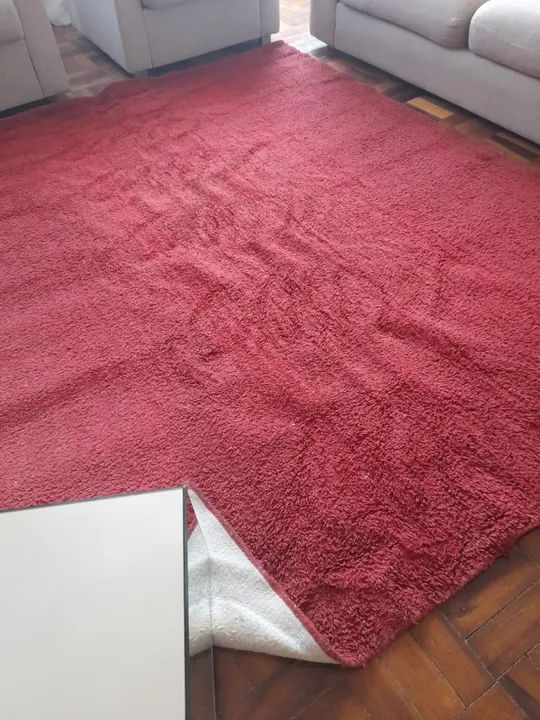 Tapete felpudo vermelho - Foto 2