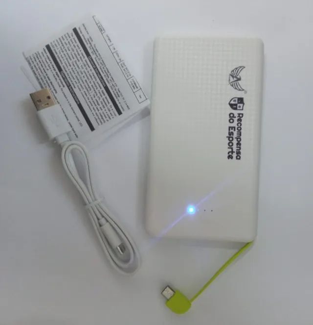 Liquidação: 10 Unidades Power Bank 5000 mAh Novos Cabo Micro USB Ideal Brindes ou Revenda - Foto 5
