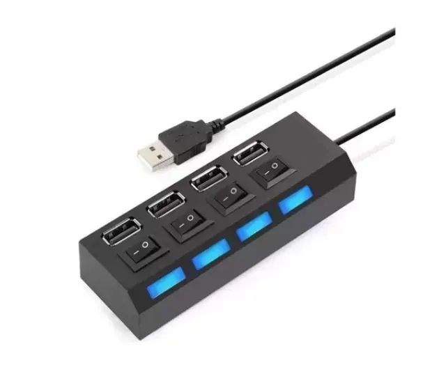 Adaptador Hub Usb 4 Portas 2.0 Expansor com LED64352267134083120