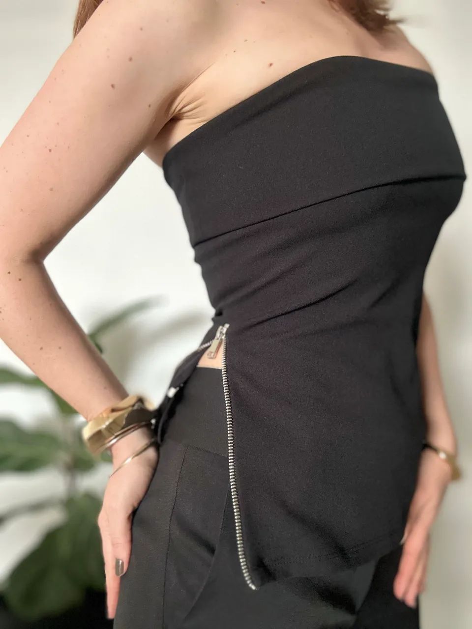 Top sem Mangas Zara P Preto