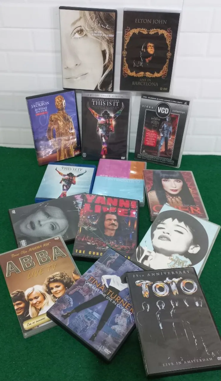 Lote DVDs de Música - Michael Jackson Madonna e Diversos Artistas