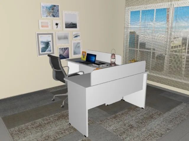 Estação Multifuncional Top White. Alto Padrão. L120cm x L120cm x P50cm x A74cm - Foto 2