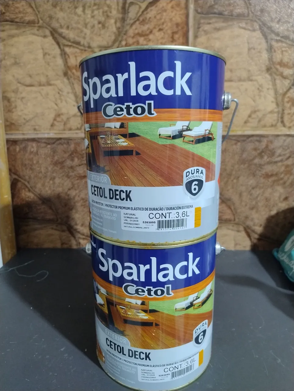 Sparlack Cetol Deck 3,6L - Proteção para Pisos de Madeira