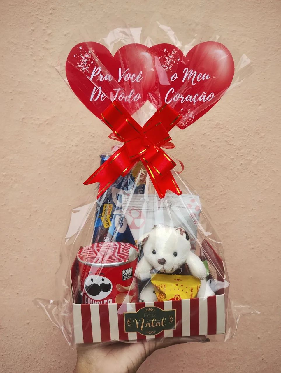 Cesta de Chocolate, ursinho, Bombons , cesta de Presente  - Foto 2