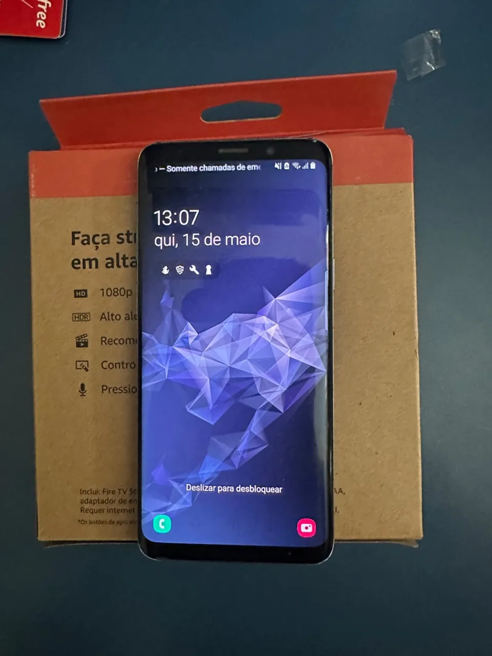 Samsung galaxy S9 funcionando