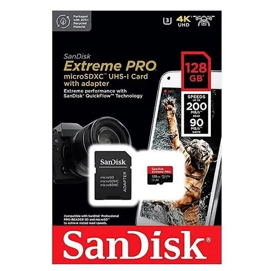 Cartão de Memória 128GB San Disk