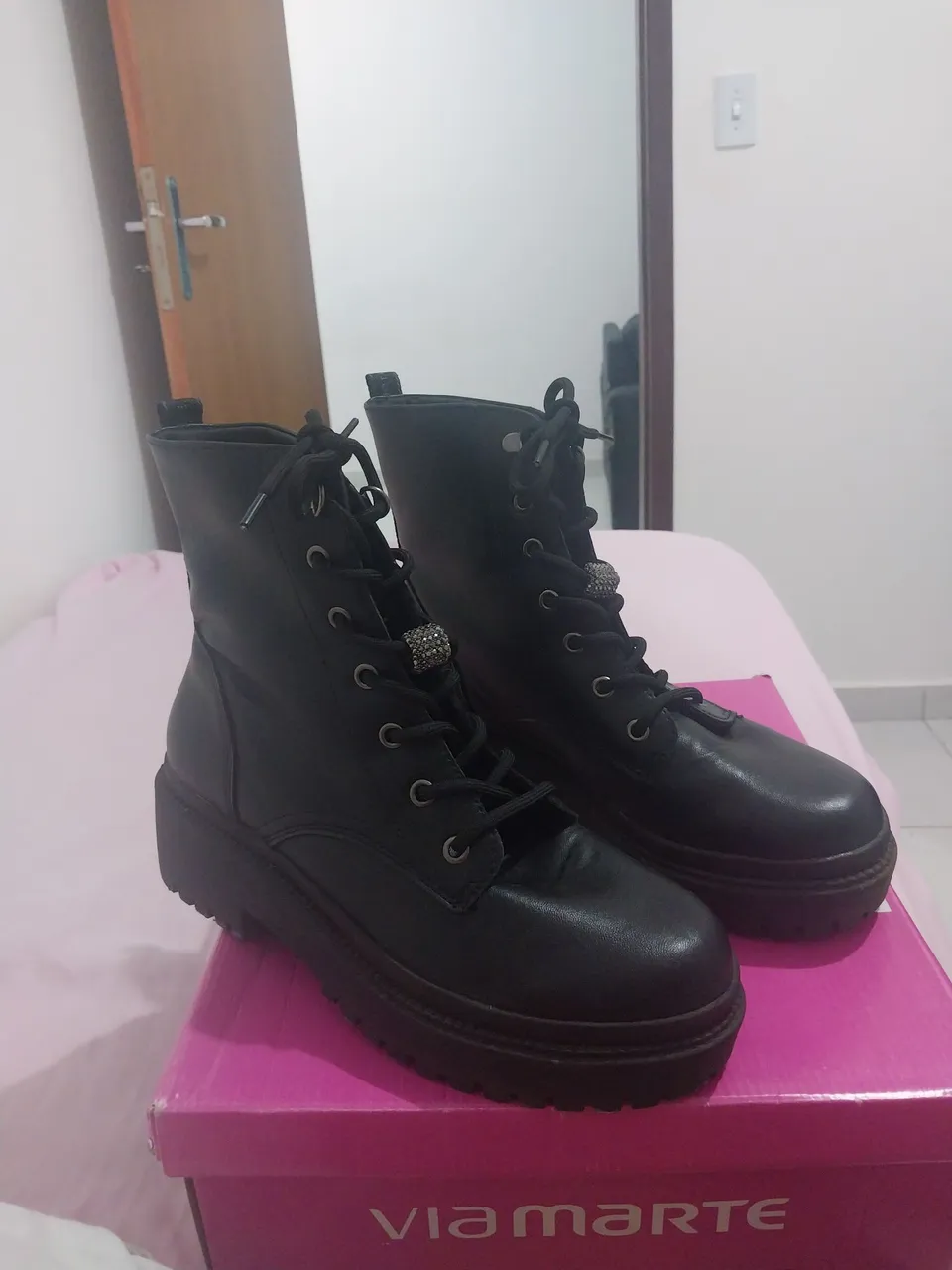 Bota Feminina Via Marte Preta