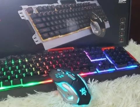 teclado e mouse gamer 