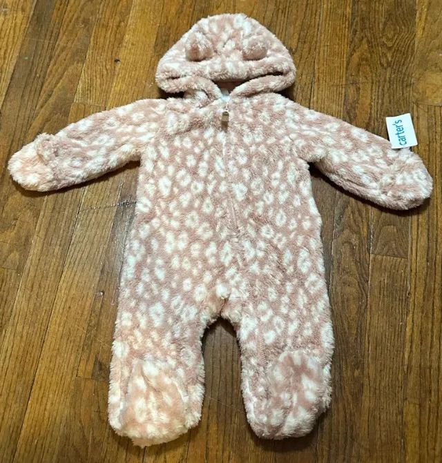 Macacões Sherpa Ted Bear tamanhos  3 e 6 meses importados (Novos) - Foto 2