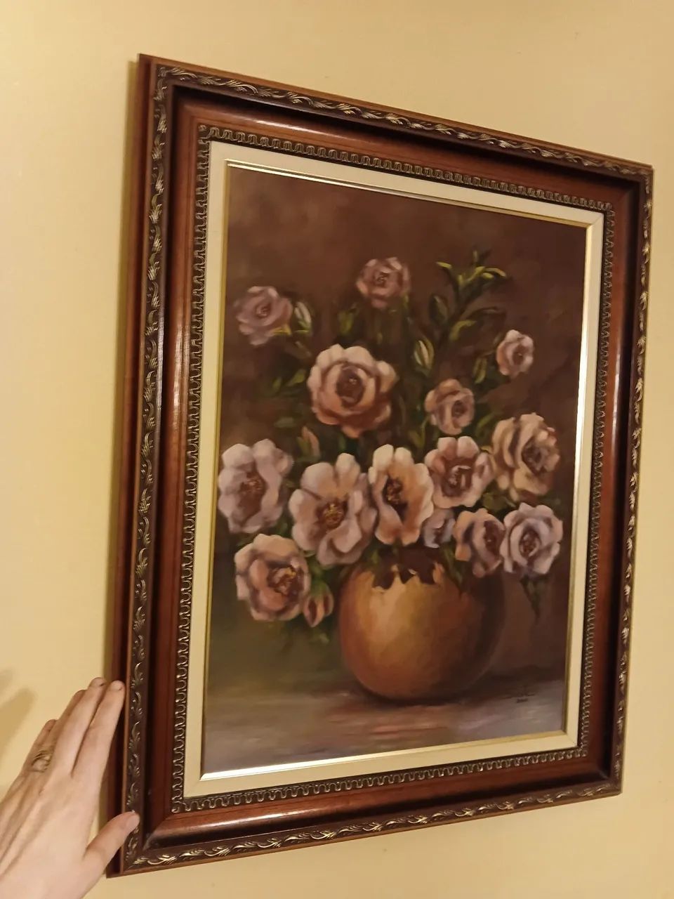 Quadro grande 90cmx 70 rosas