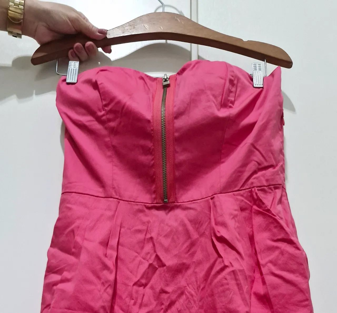 Vestido "tomara que caia" rosa - Cantão