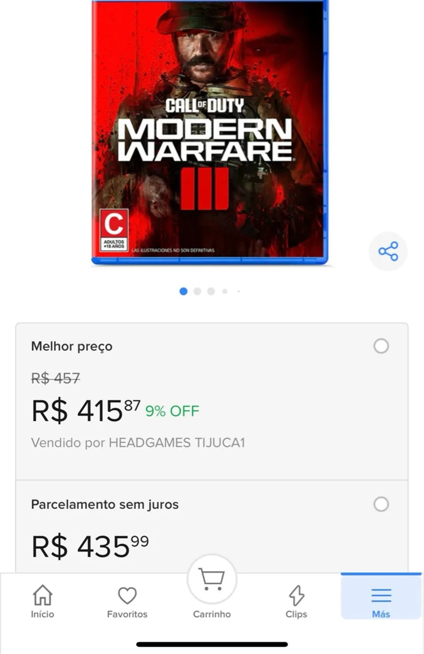 Jogo ps4 usado 1 vez até zerar ..