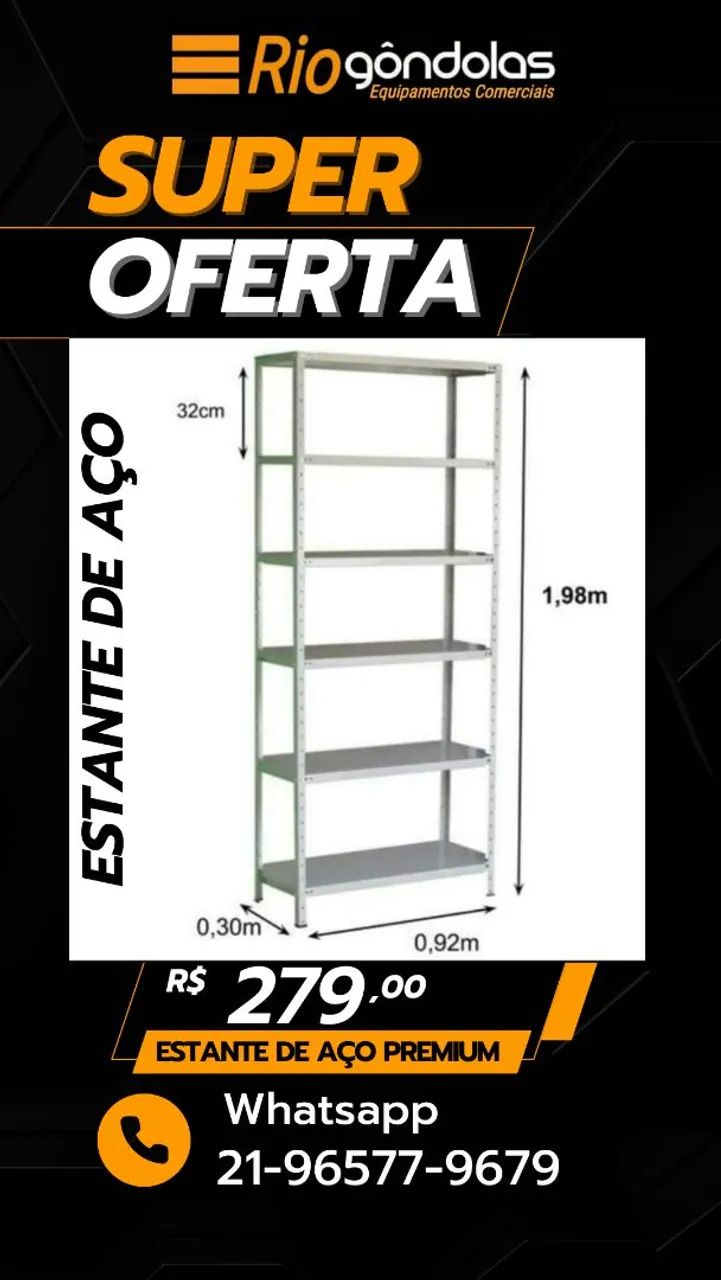 Estante de Aço | RIO GÔNDOLAS 