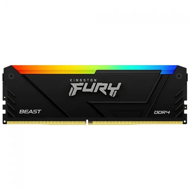 Kit Memória DDR4 Kingston Fury Beast RGB, 16GB (2x8GB), 3600MHz, CL17, Preto64739260344323121