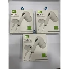 Fones de Ouvido Entrada P2 Com Microfone e Silicone ML-0079 Branco