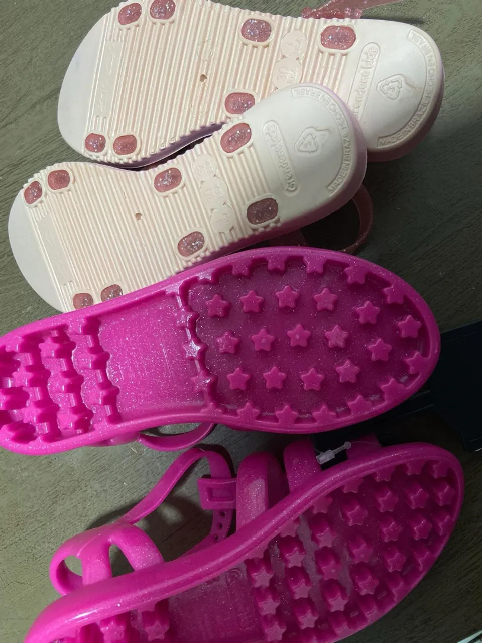 Sandálias Melissa Infantil - Rosa Glitter - Novas!