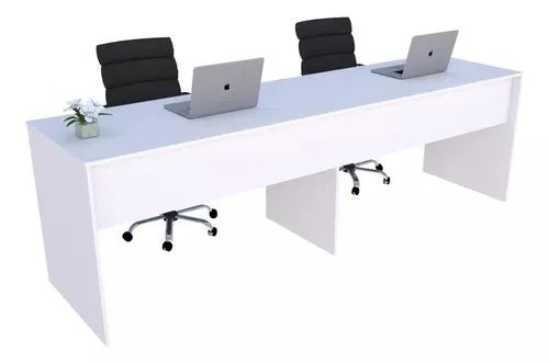 Mesa Para Escritório 240cm Branco Usada 3 meses