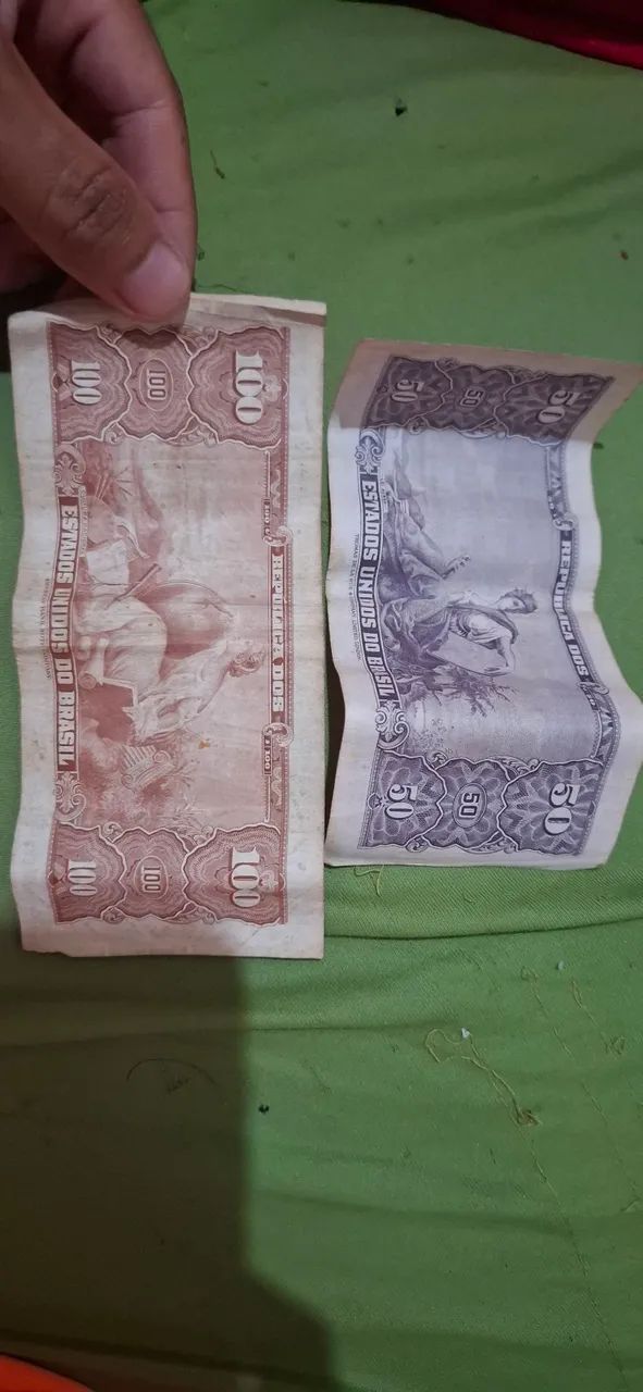 Nota Antiga de 50 Cruzeiros - Brasil - Foto 5