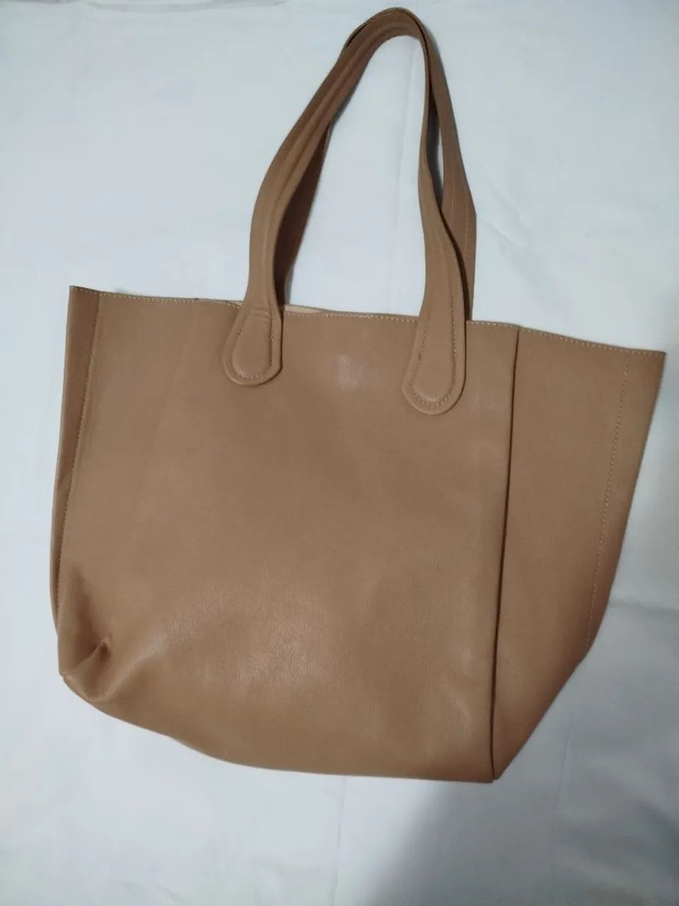 bolsa ZARA grande bege