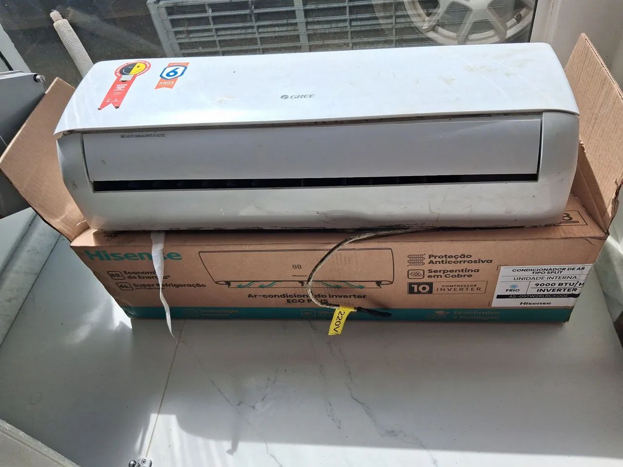 Ar condicionado split c defeito  - Foto 2