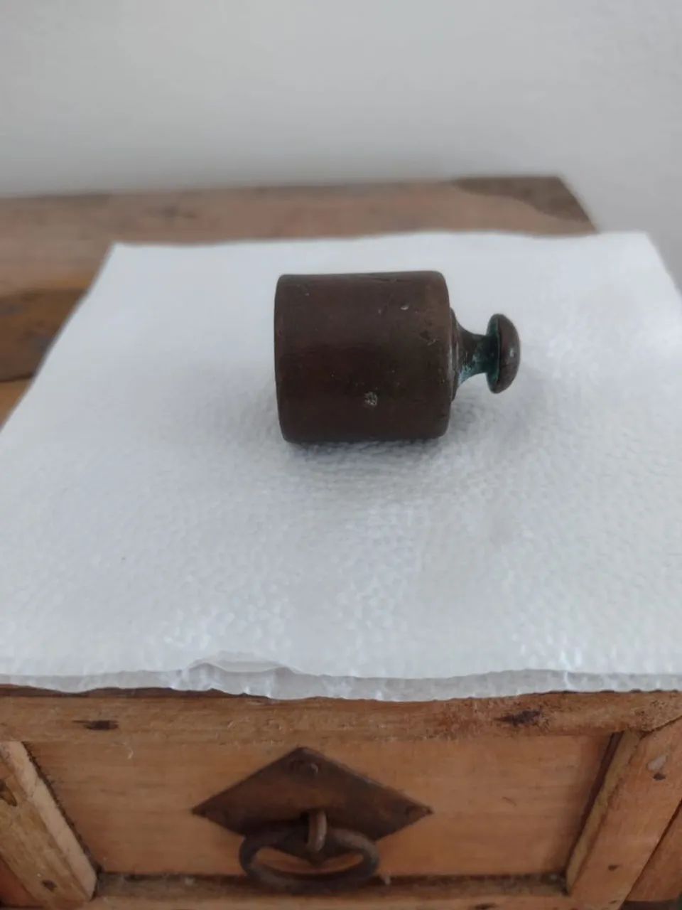 Peso de cobre de 100 gramas. - Foto 2