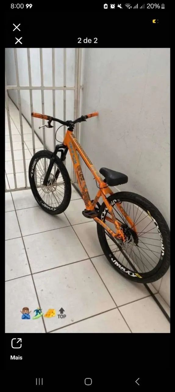 Bicicleta  viking  laranja 